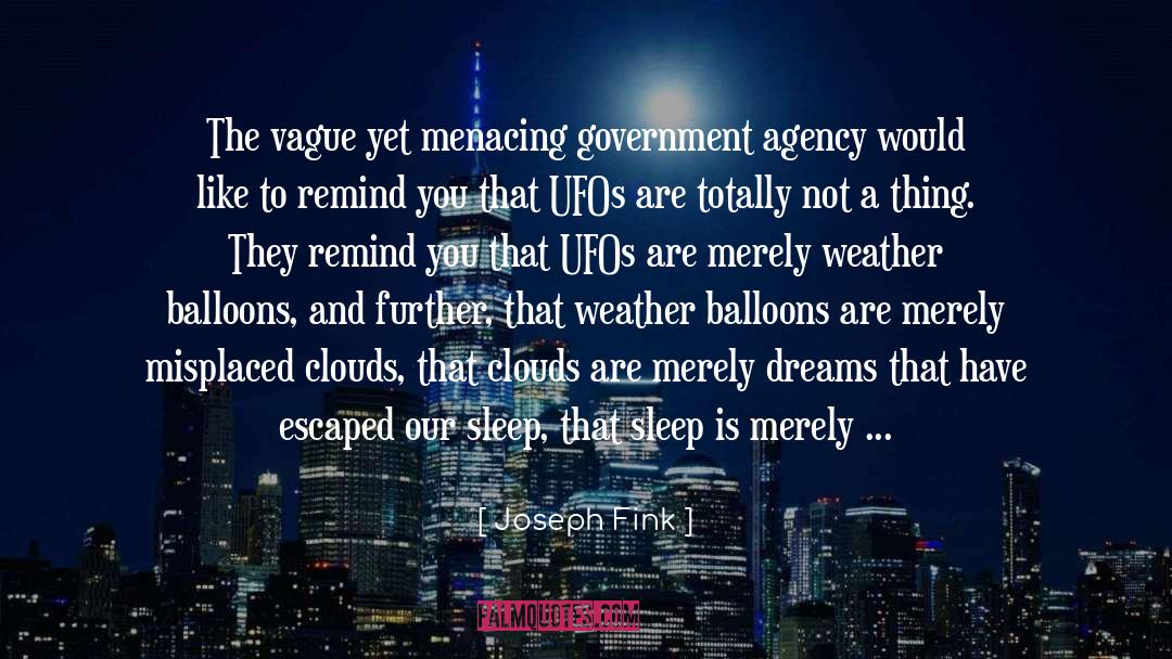 Joseph Fink Quotes: The vague yet menacing government