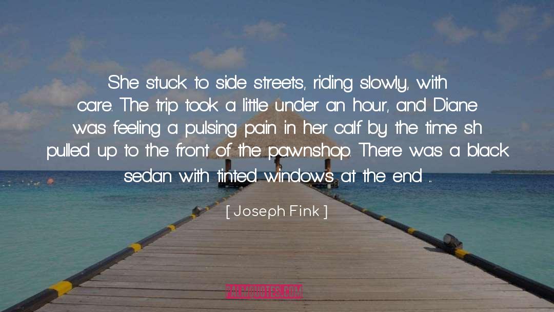 Joseph Fink Quotes: She stuck to side streets,