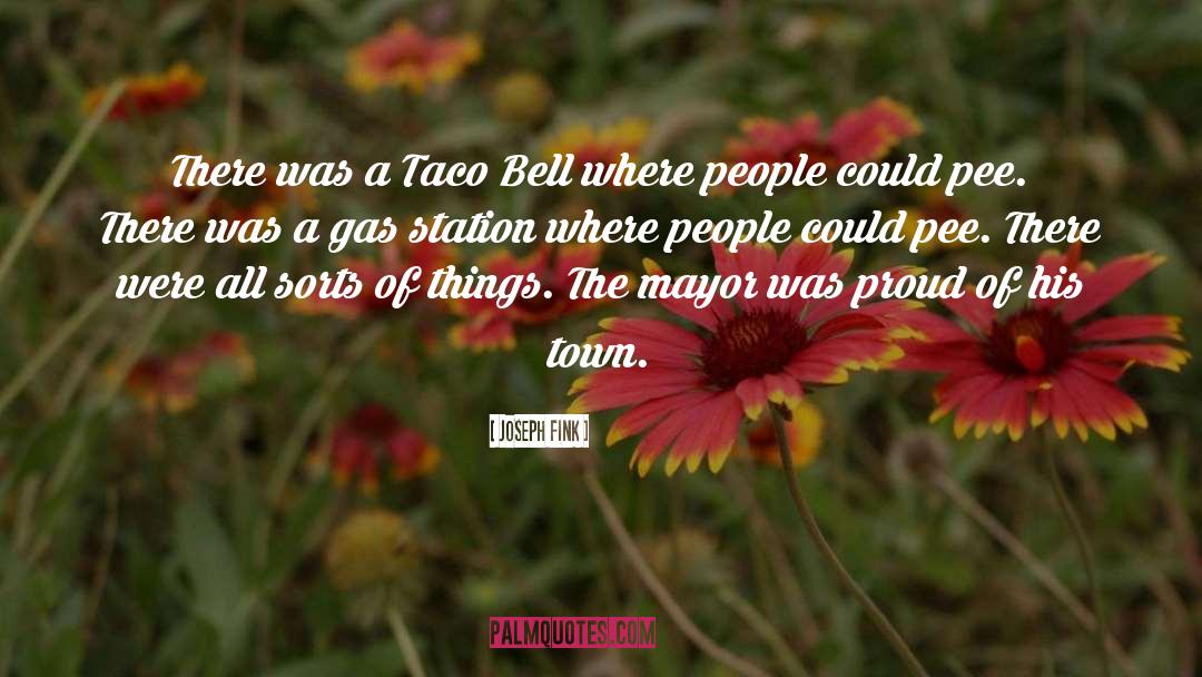 Joseph Fink Quotes: There was a Taco Bell