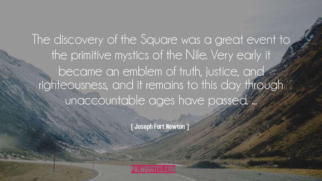 Joseph Fort Newton Quotes: The discovery of the Square