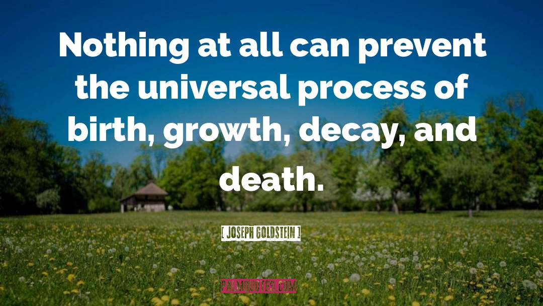 Joseph Goldstein Quotes: Nothing at all can prevent