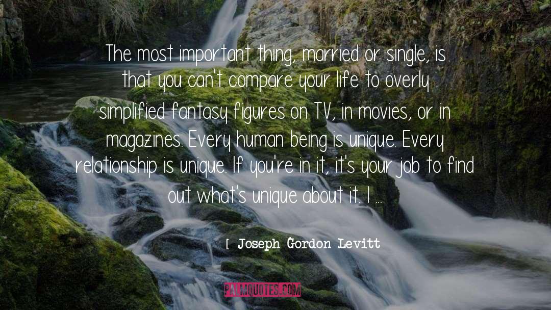 Joseph Gordon-Levitt Quotes: The most important thing, married