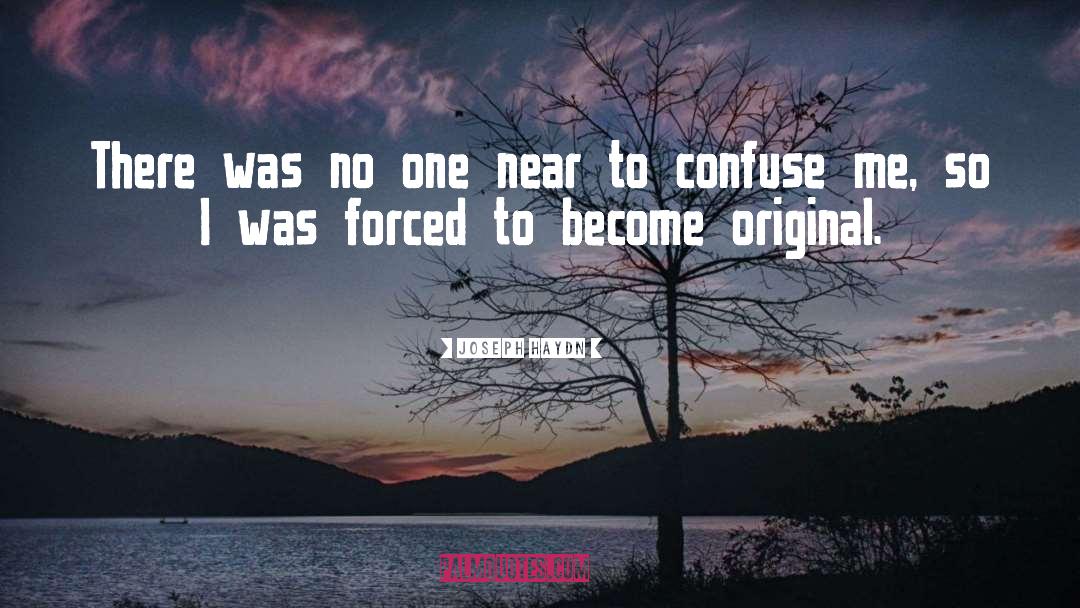 Joseph Haydn Quotes: There was no one near