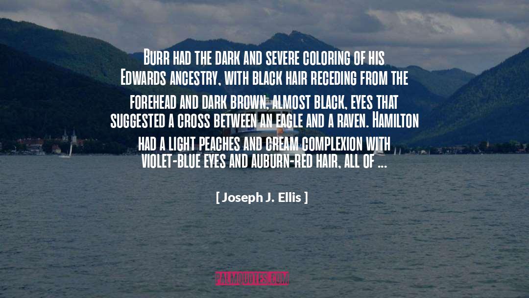 Joseph J. Ellis Quotes: Burr had the dark and