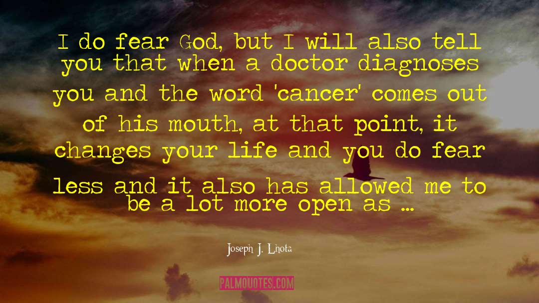 Joseph J. Lhota Quotes: I do fear God, but