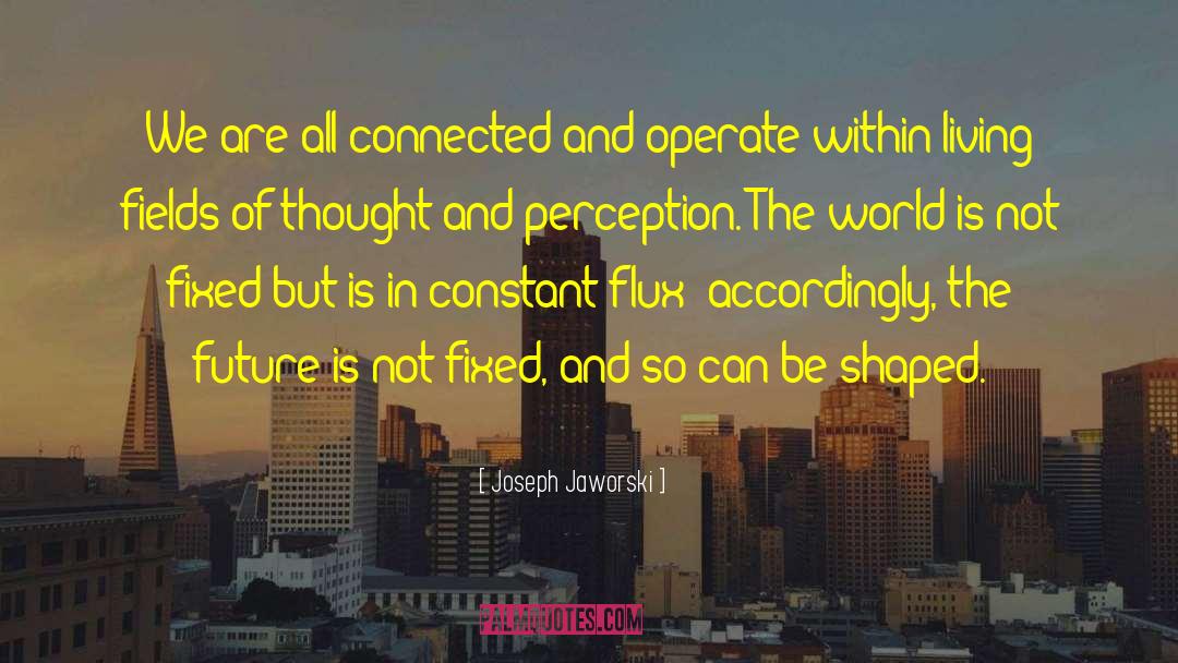 Joseph Jaworski Quotes: We are all connected and