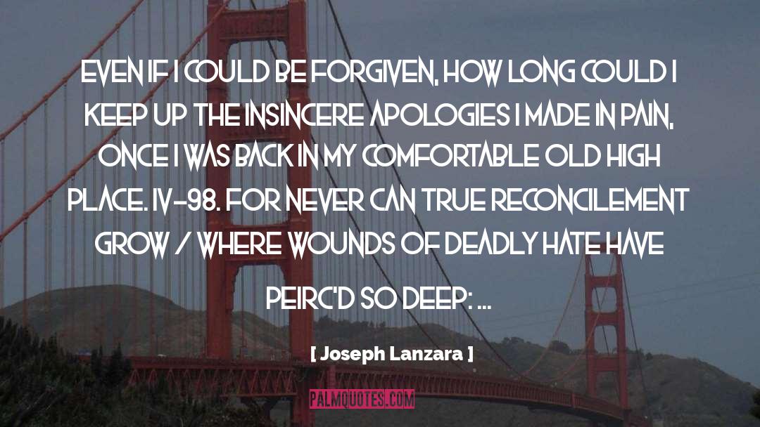Joseph Lanzara Quotes: Even if I could be