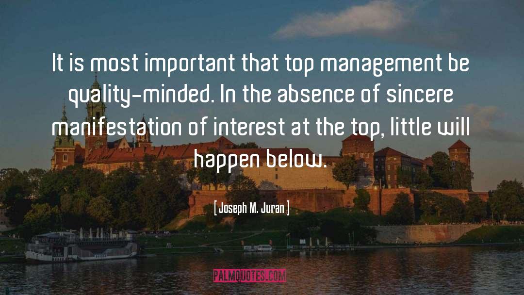 Joseph M. Juran Quotes: It is most important that