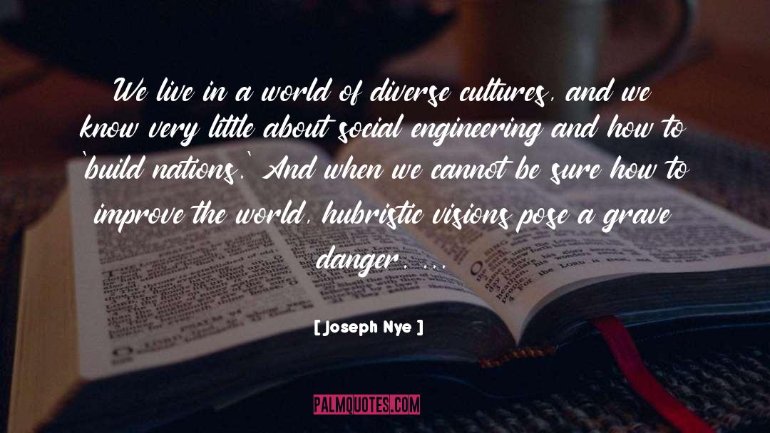 Joseph Nye Quotes: We live in a world