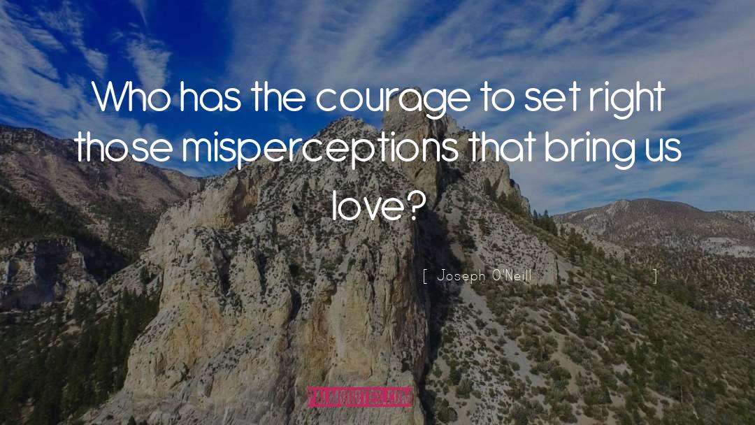 Joseph O'Neill Quotes: Who has the courage to