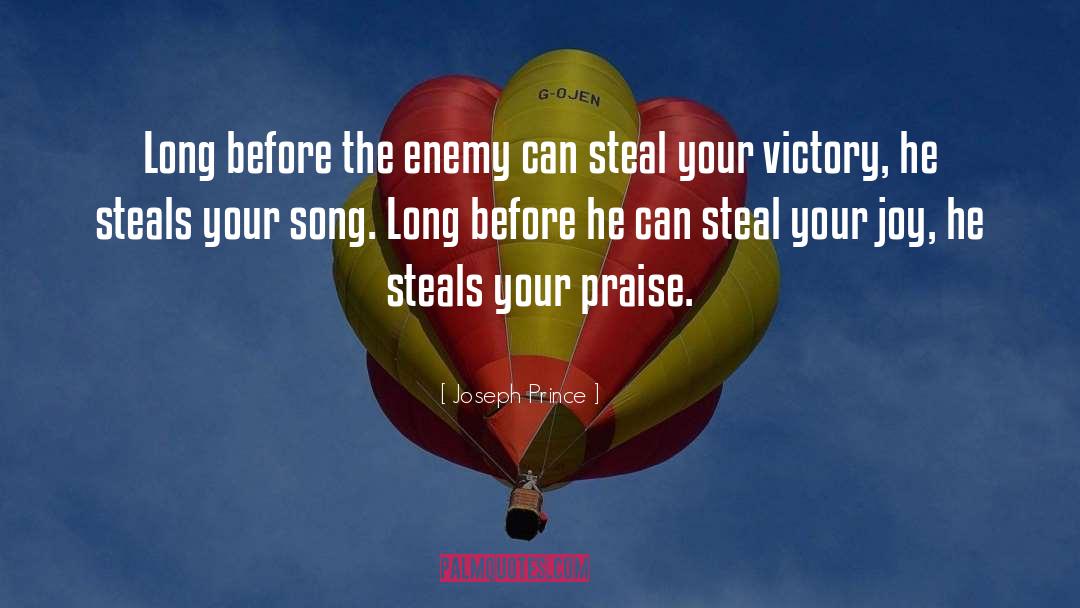 Joseph Prince Quotes: Long before the enemy can