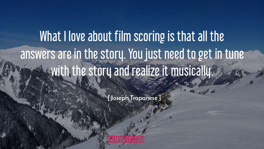 Joseph Trapanese Quotes: What I love about film