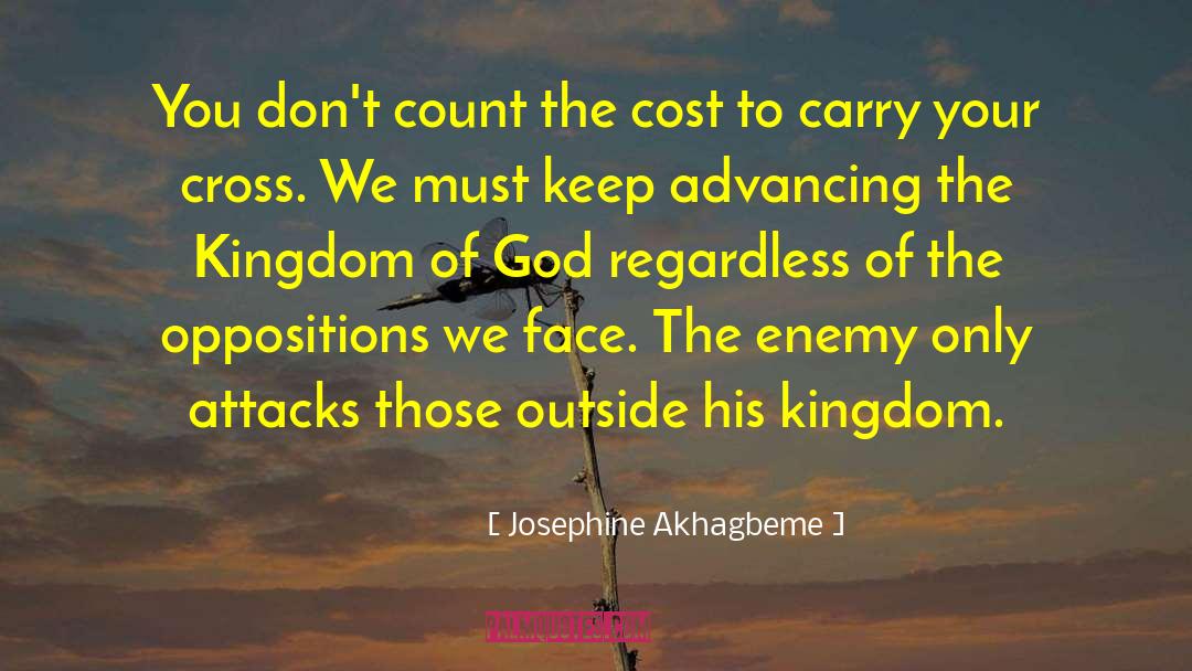 Josephine Akhagbeme Quotes: You don't count the cost