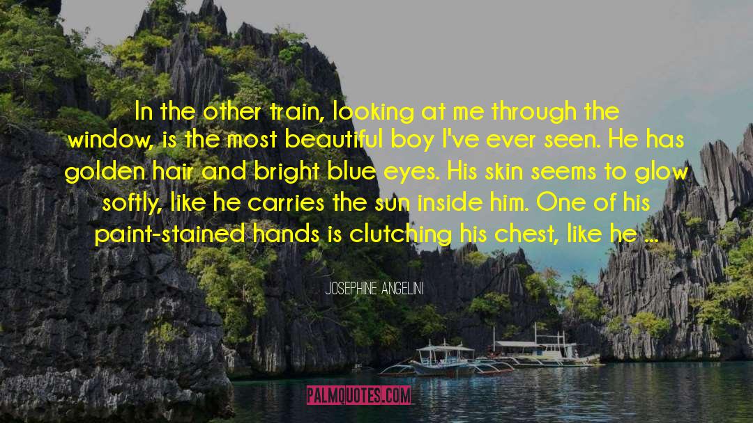 Josephine Angelini Quotes: In the other train, looking