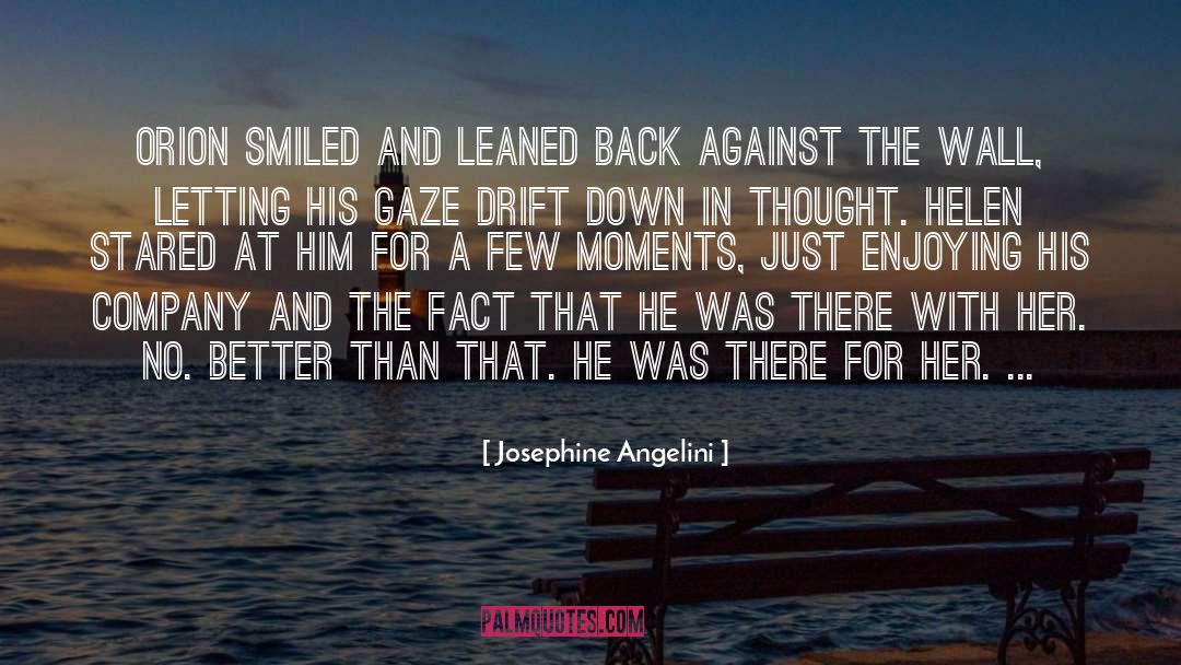 Josephine Angelini Quotes: Orion smiled and leaned back