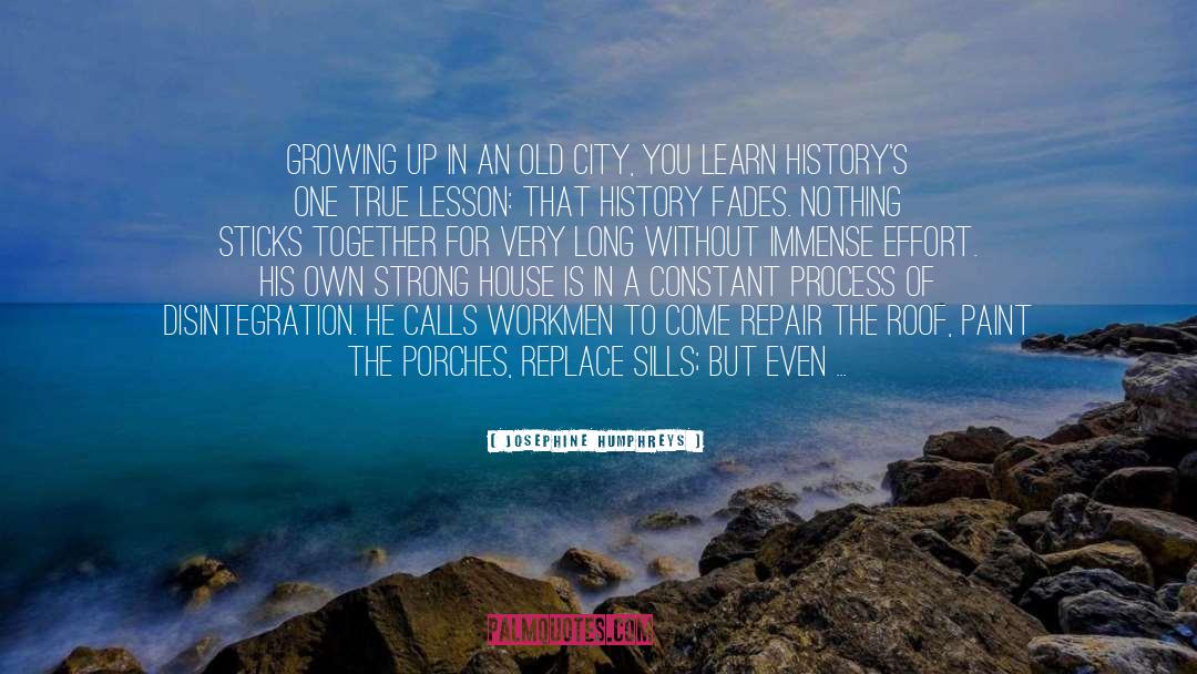 Josephine Humphreys Quotes: Growing up in an old