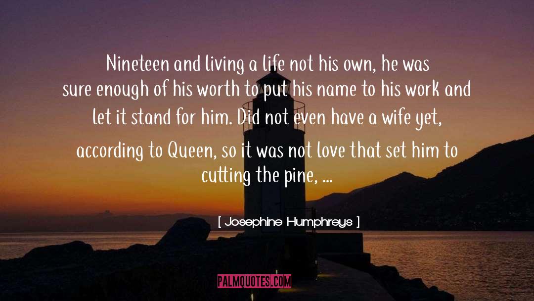 Josephine Humphreys Quotes: Nineteen and living a life