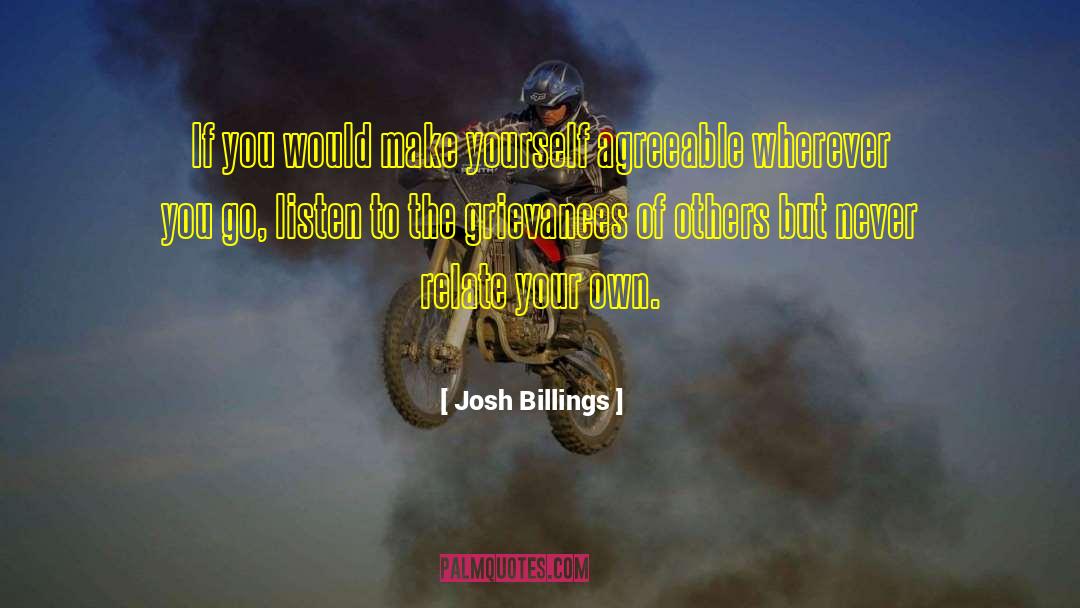 Josh Billings Quotes: If you would make yourself