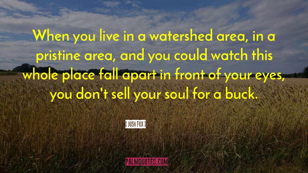 Josh Fox Quotes: When you live in a