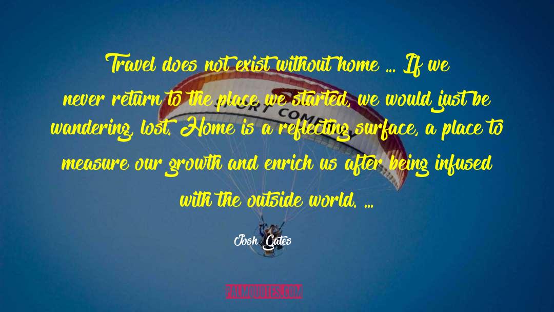 Josh Gates Quotes: Travel does not exist without