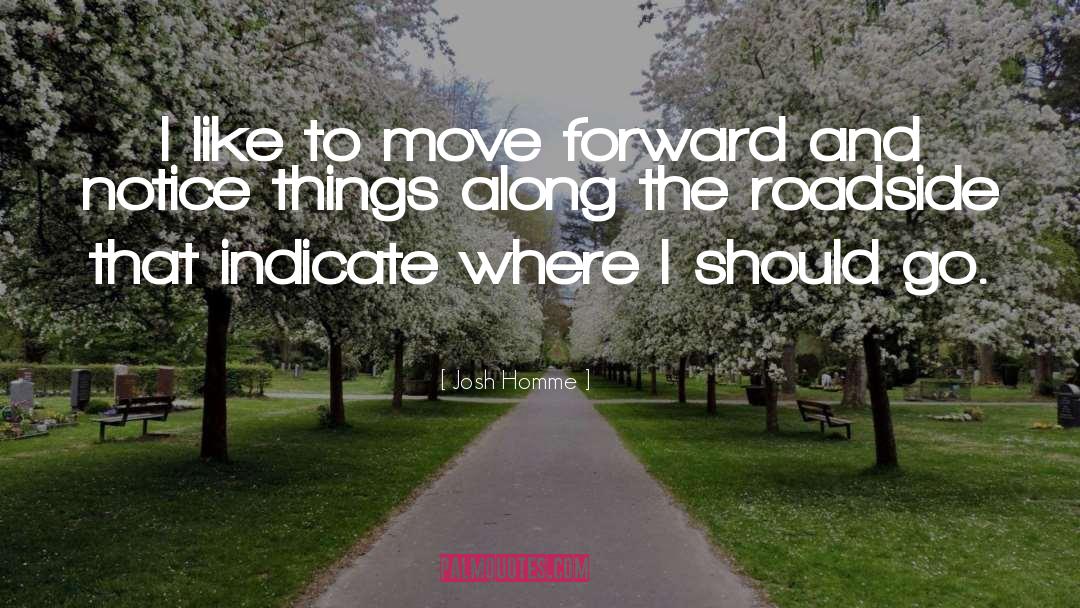 Josh Homme Quotes: I like to move forward