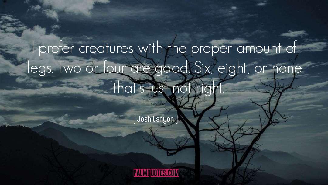 Josh Lanyon Quotes: I prefer creatures with the