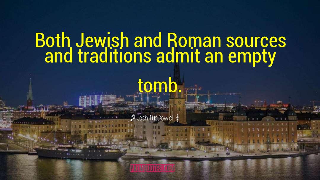 Josh McDowell Quotes: Both Jewish and Roman sources