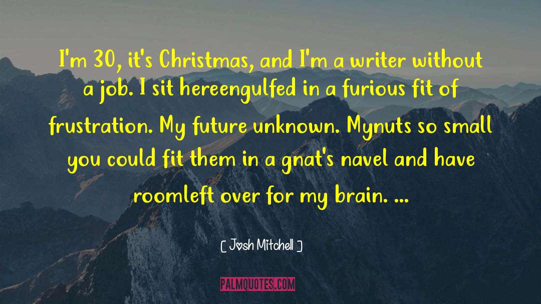 Josh Mitchell Quotes: I'm 30, it's Christmas, and