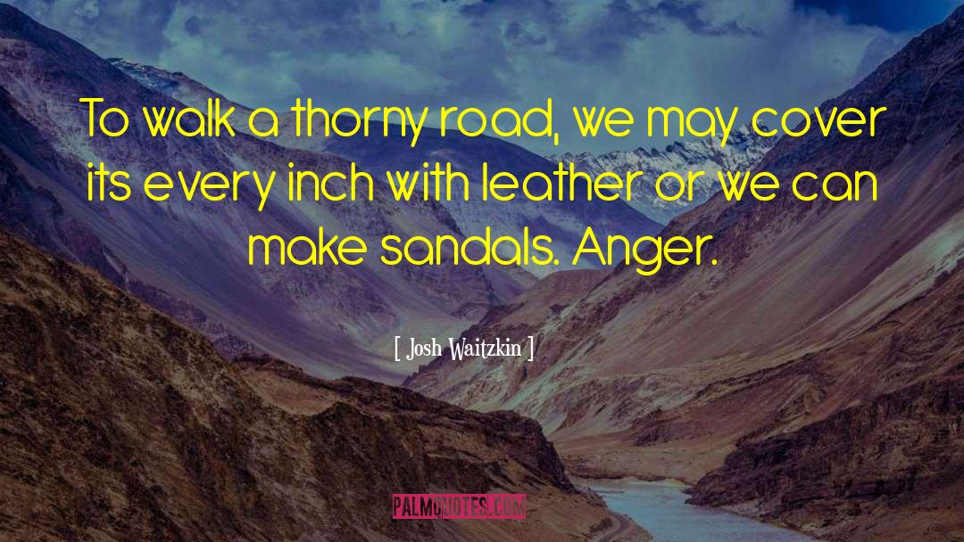 Josh Waitzkin Quotes: To walk a thorny road,
