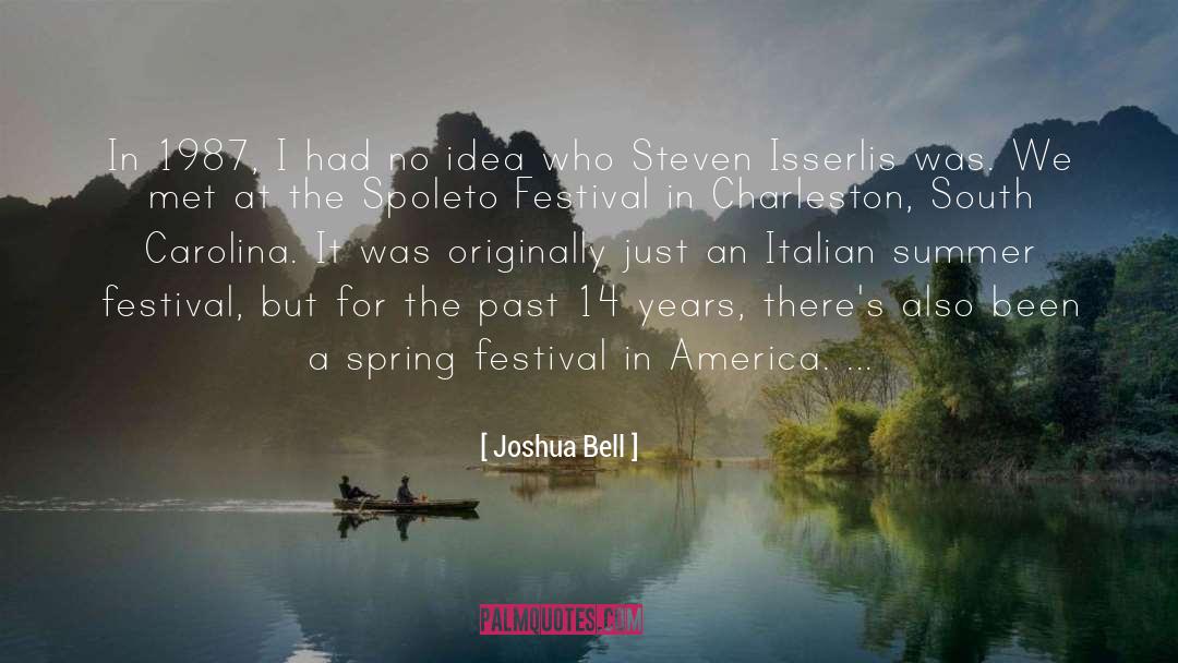 Joshua Bell Quotes: In 1987, I had no