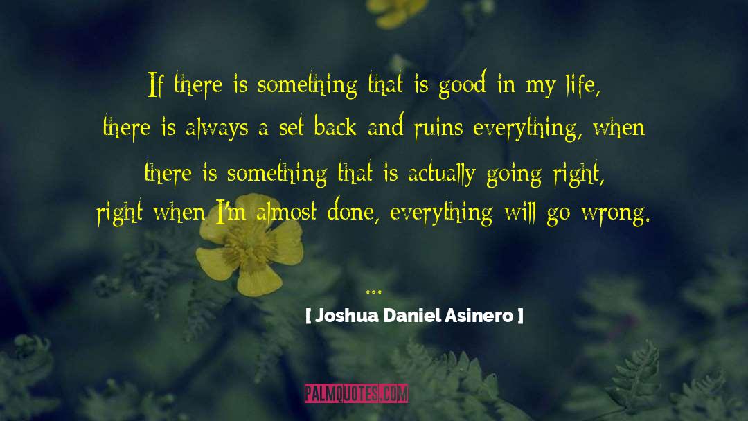 Joshua Daniel Asinero Quotes: If there is something that