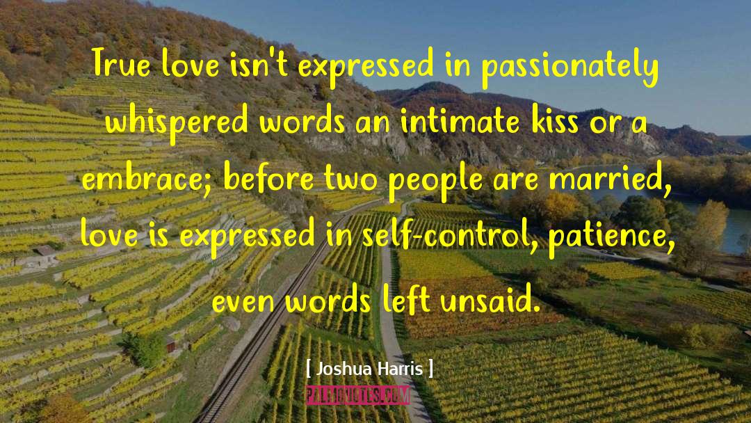 Joshua Harris Quotes: True love isn't expressed in