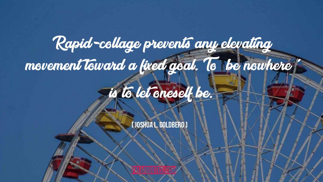 Joshua L. Goldberg Quotes: Rapid-collage prevents any elevating movement