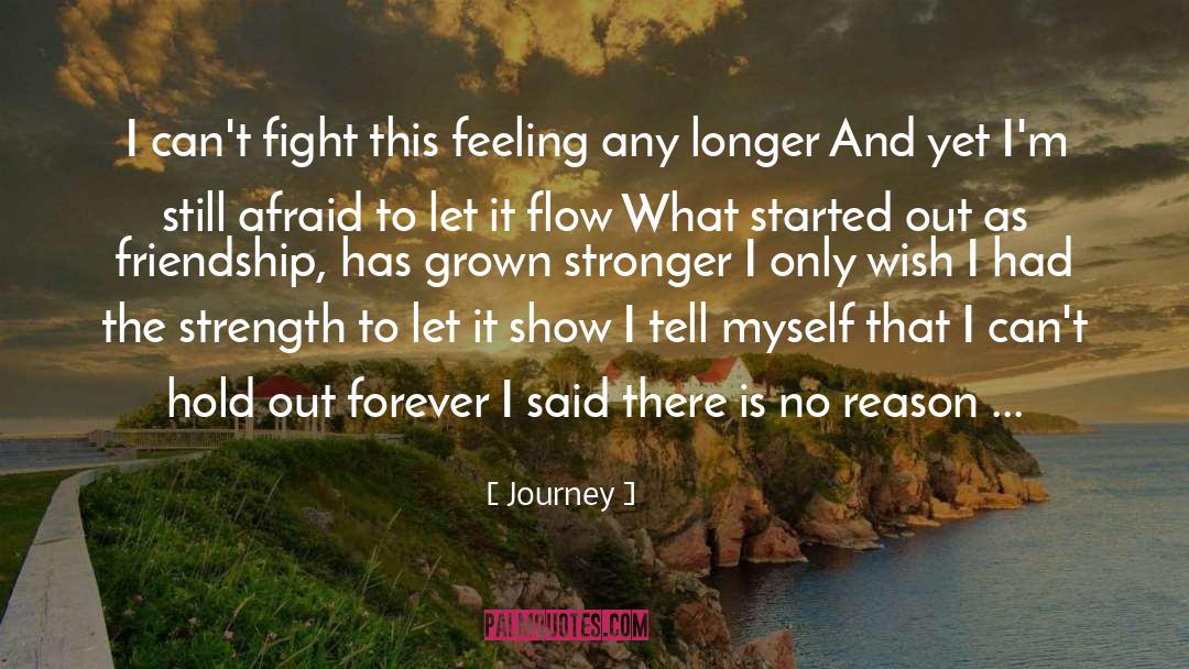 Journey Quotes: I can't fight this feeling