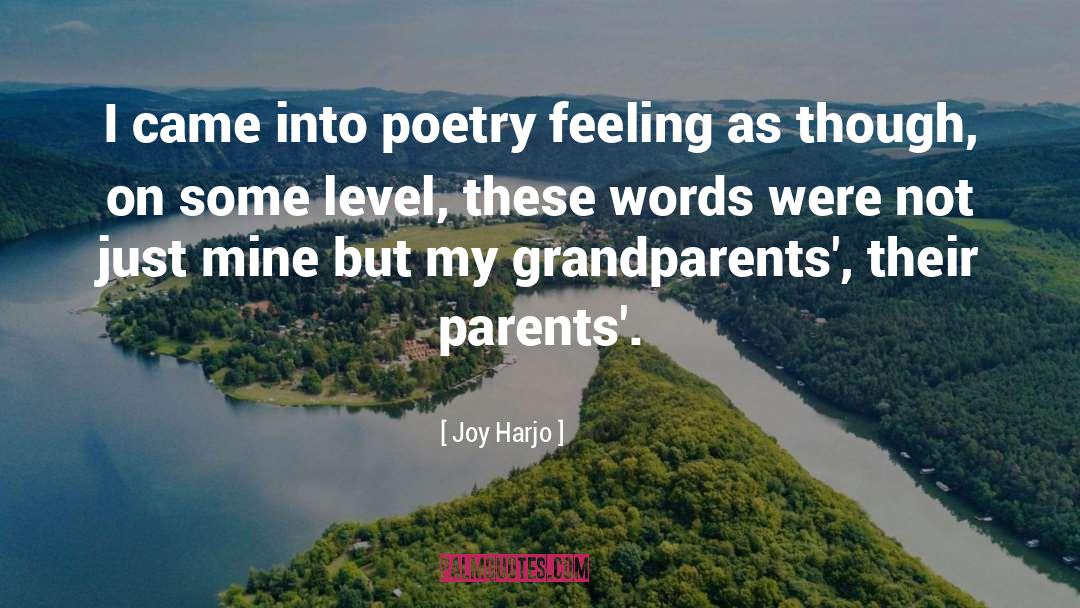 Joy Harjo Quotes: I came into poetry feeling
