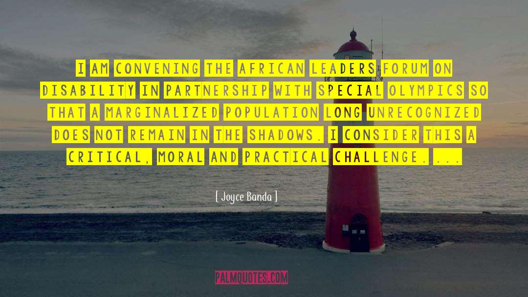 Joyce Banda Quotes: I am convening the African