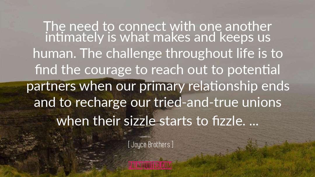 Joyce Brothers Quotes: The need to connect with