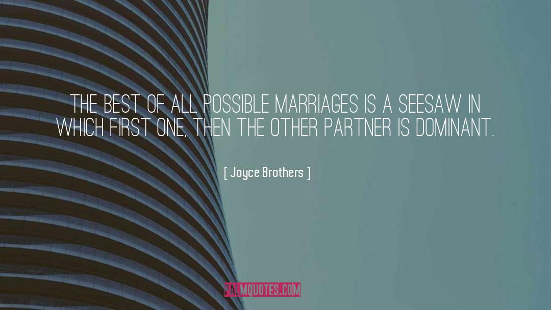 Joyce Brothers Quotes: The best of all possible