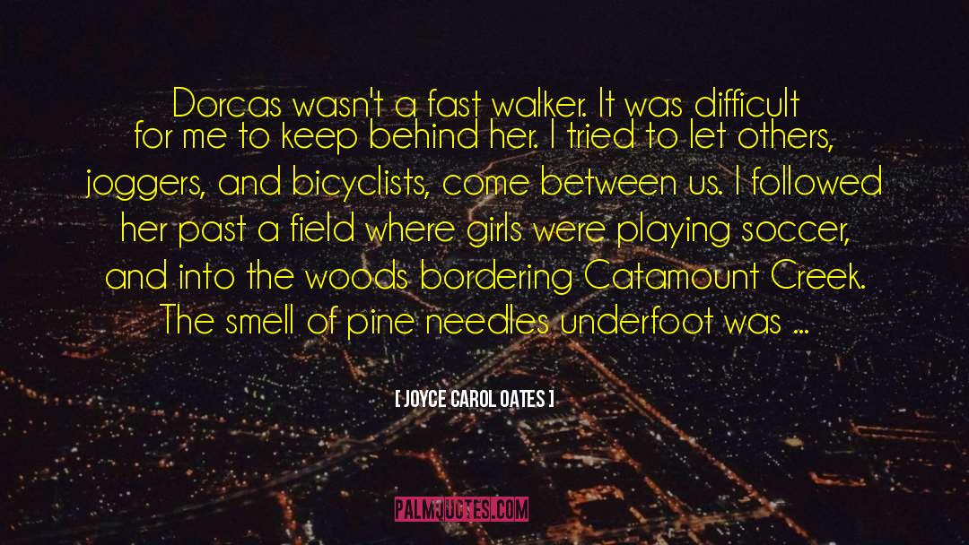 Joyce Carol Oates Quotes: Dorcas wasn't a fast walker.