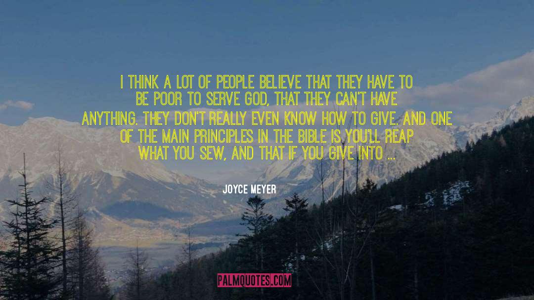Joyce Meyer Quotes: I think a lot of