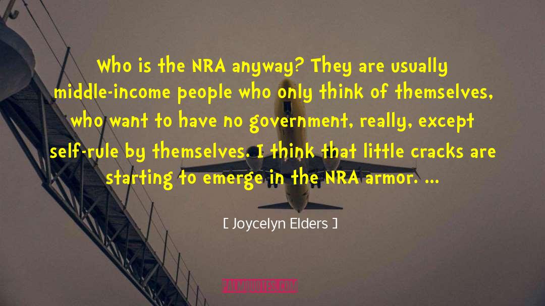 Joycelyn Elders Quotes: Who is the NRA anyway?