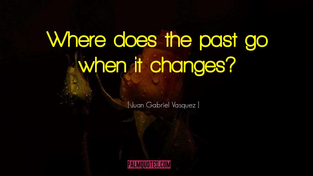 Juan Gabriel Vasquez Quotes: Where does the past go