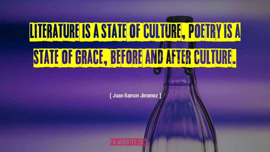 Juan Ramon Jimenez Quotes: Literature is a state of