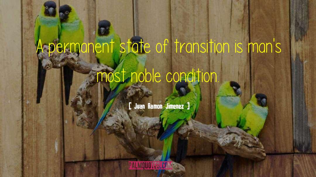 Juan Ramon Jimenez Quotes: A permanent state of transition