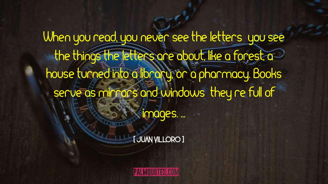 Juan Villoro Quotes: When you read, you never