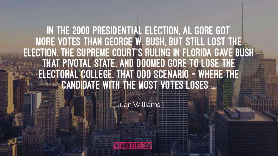 Juan Williams Quotes: In the 2000 presidential election,