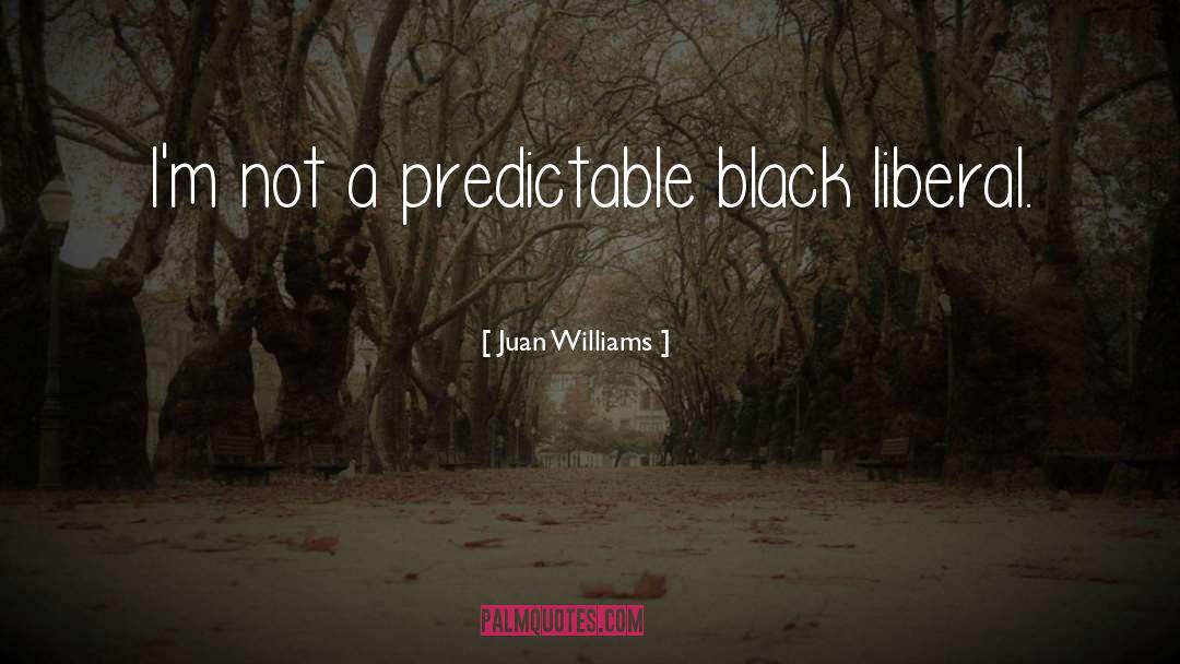 Juan Williams Quotes: I'm not a predictable black