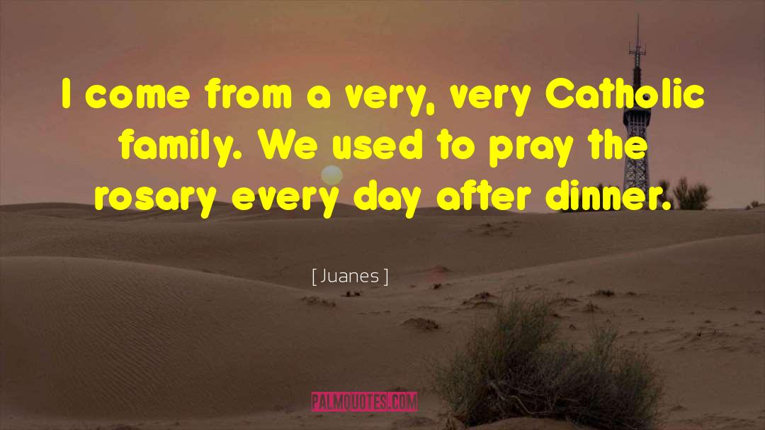 Juanes Quotes: I come from a very,