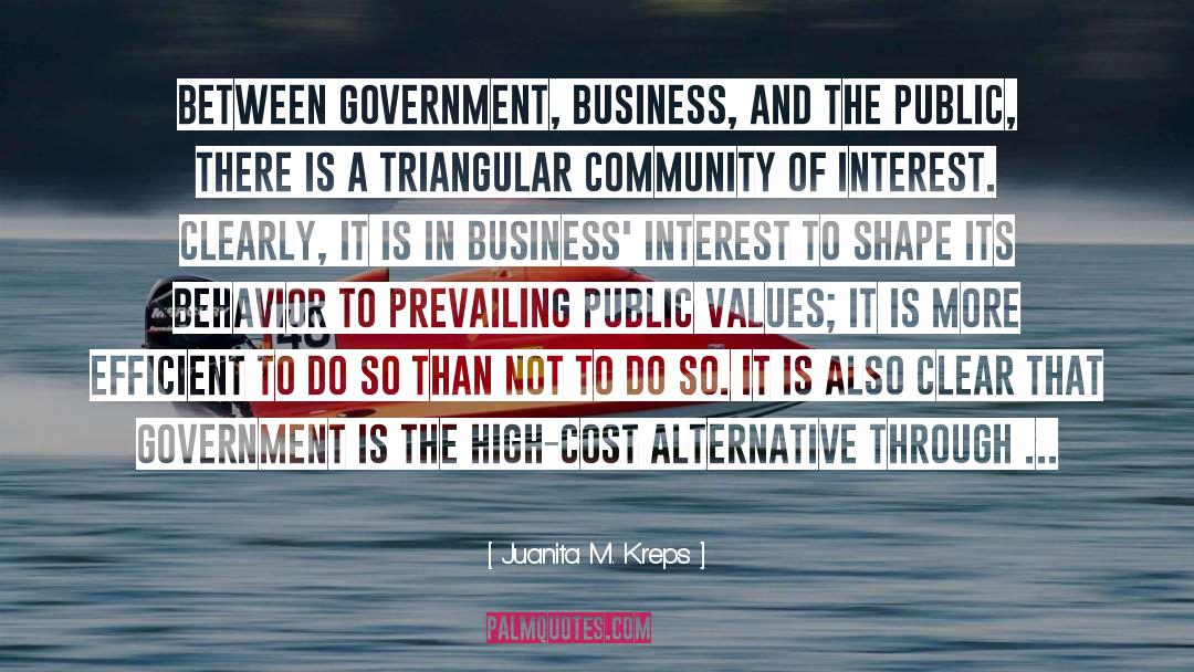 Juanita M. Kreps Quotes: Between government, business, and the