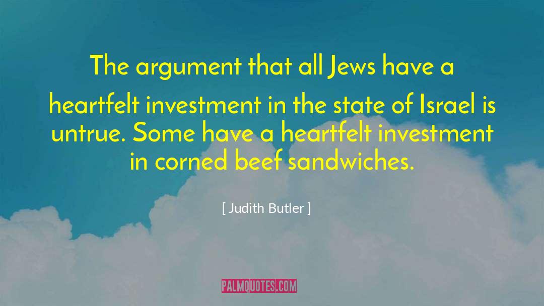 Judith Butler Quotes: The argument that all Jews